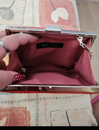 Zapatos de tacón rojos Mary Paz talla 37 y bolso