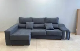 Sofás chaise longue gris y otros colores de tela
