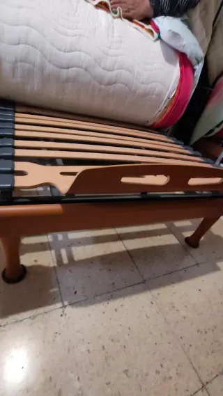 Cama Articulada Madera y Plástico
