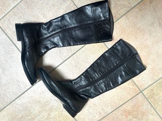 Stivali AGL in pelle neri