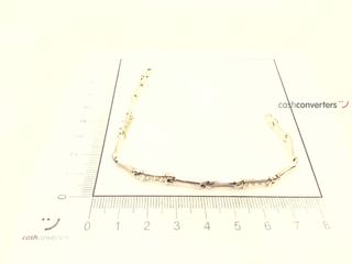 pulsera oro 18k con piedra con circonita