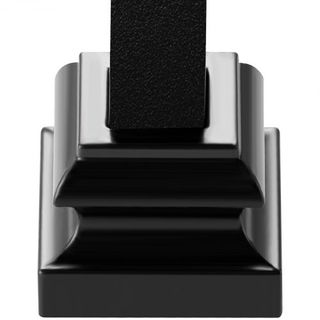 Zapatos de Balustre de Aleación de Aluminio Zapato Plano con Agujeros para Tornillos para Balustres de Escalera de 1/2 Pulgada en Forma de Espiral, Cesta, Torcido, Nudo, Barandilla de Metal, Negro...