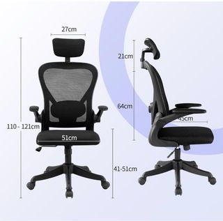 Silla de oficina ergonómica negra