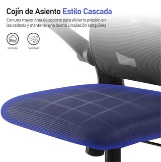 Silla de oficina ergonómica negra