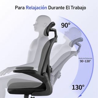 Silla de oficina ergonómica negra