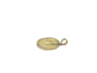 colgante oro 18k con circonita