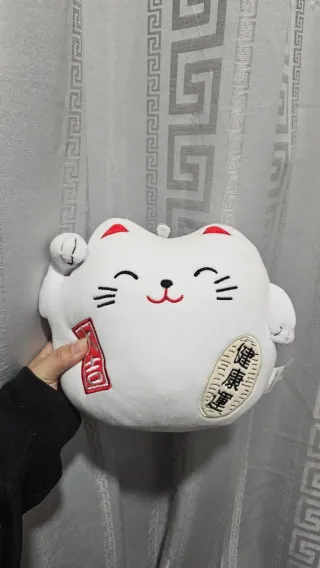 Peluche Gato de la Suerte Blanco