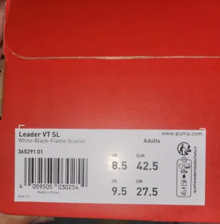 Zapatillas Puma Blancas y Rojas