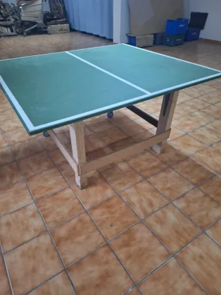 Mesa de ping pong casera con ruedas medidas estand