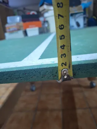 Mesa de ping pong casera con ruedas medidas estand