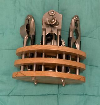 Set utensili cucina con base in legno