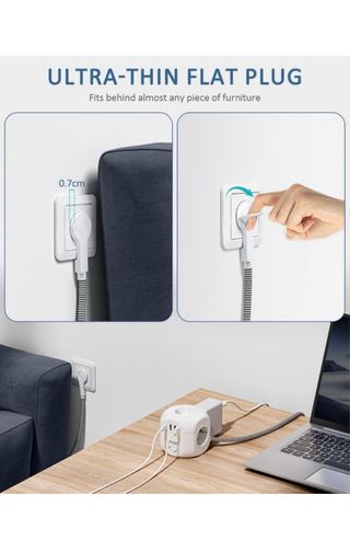 Chollo! Regleta Enchufes LENCENT Cubo 2M Plano
