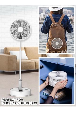 Ventilatore portatile pieghevole ricaricabile con controllo