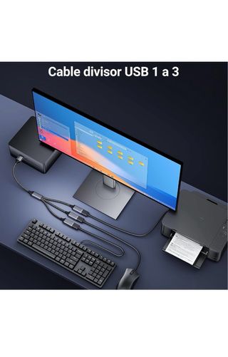 Chollo! Divisor Cable USB KiwiBird 1 a 3