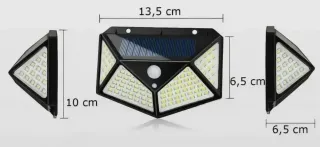 12 Luci Solari LED Esterne Faretti per Giardino