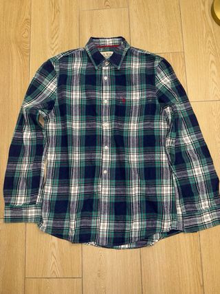 Camicia Flanella Jack Wills Quadri Blu/Verde L