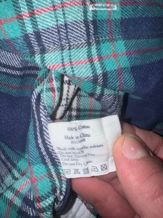 Camicia Flanella Jack Wills Quadri Blu/Verde L