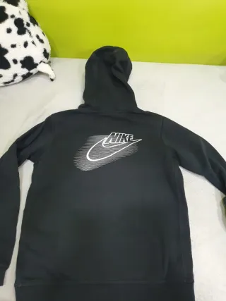 Sudadera Nike Negra Estampado Manga