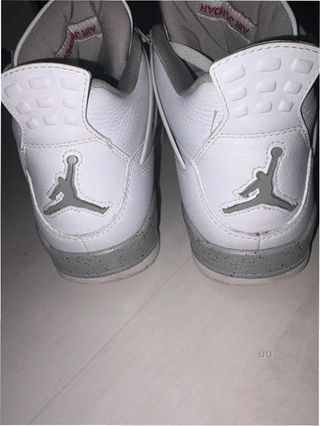 Jordan 4 Retro White Oreo Talla 44