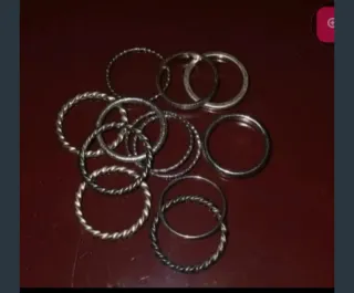 Lote Anillos Plata Estilo Boho