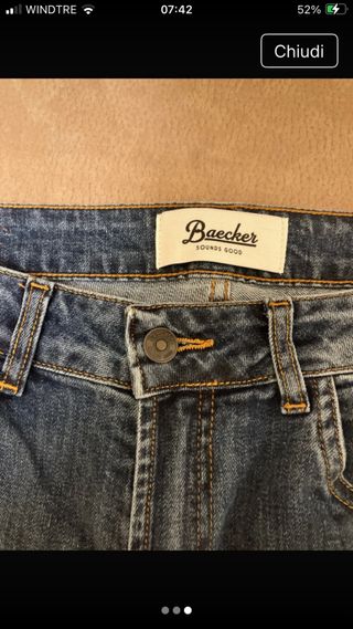 Jeans uomo Baecker tg 32
