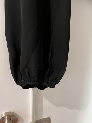 Camisa gasa corta negra
