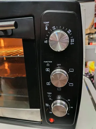 Horno Tostador Eléctrico Negro