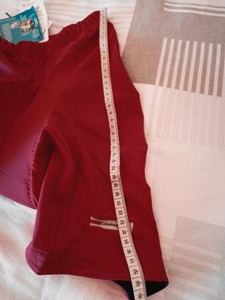 Culotte ciclismo Campagnolo, granate, talla 10