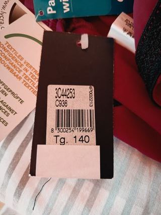 Culotte ciclismo Campagnolo, granate, talla 10