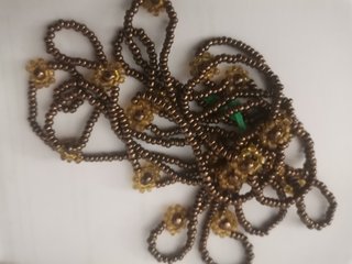 Collane con perline color oro e argento