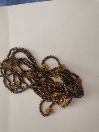 Collane con perline color oro e argento