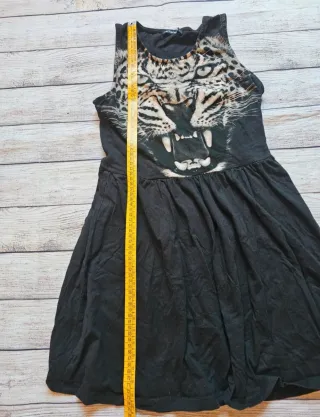 Abito donna vintage Y2K con stampa tigre