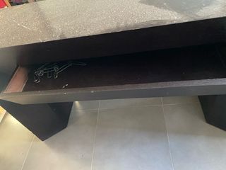 Recibidor moderno negro y cristal