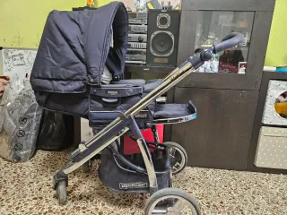 Carrito Bebé con 2 accesorios Bébécar Azul Marino