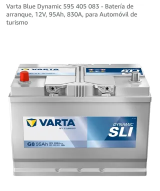 Batería de coche Varta Blue Dynamic G8 12v 95 Ah