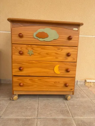 Habitación infantil pino completa