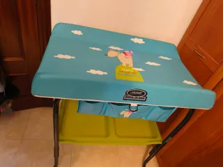 Cambiador bebé Jané azul nubes