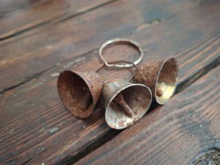 3 Campanitas Cencerros con Aros y Badajos