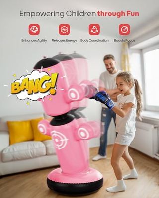Saco Boxeo Infantil Giratorio 360°