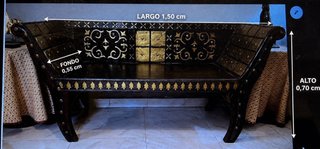 Diván estilo colonial/norteafricano