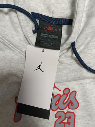 Sudadera Jordan Gris con Rayas