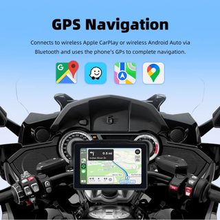 Navegador Moto 7 pulgadas CarPlay Android Auto GPS