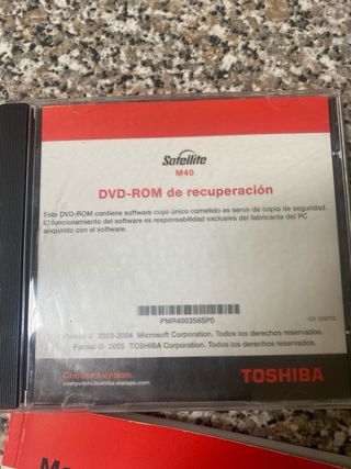 Portátil Toshiba Satellite M40 Bateria y maletín