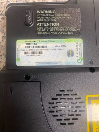 Portátil Toshiba Satellite M40 Bateria y maletín