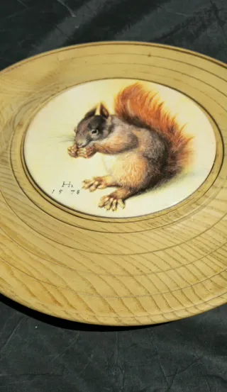 Plato/Tabla de cortar Cerámica y Madera