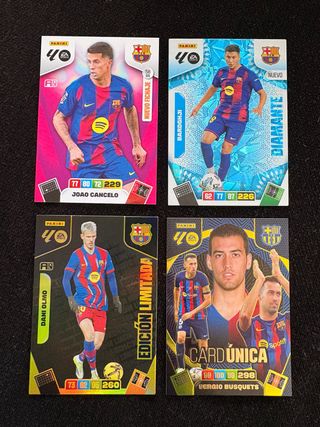 Lote cromos Panini Adrenalyn FC Barcelona