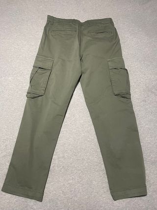 Pantalón Cargo Verde Zara Talla M