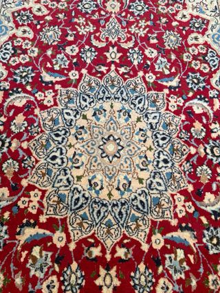 Tappeto Persiano Nain Lana e Seta