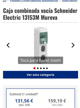 Caja Schneider Mureva IP65 5Mx2