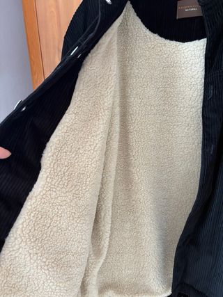 Chaqueta Pana Negra Talla L